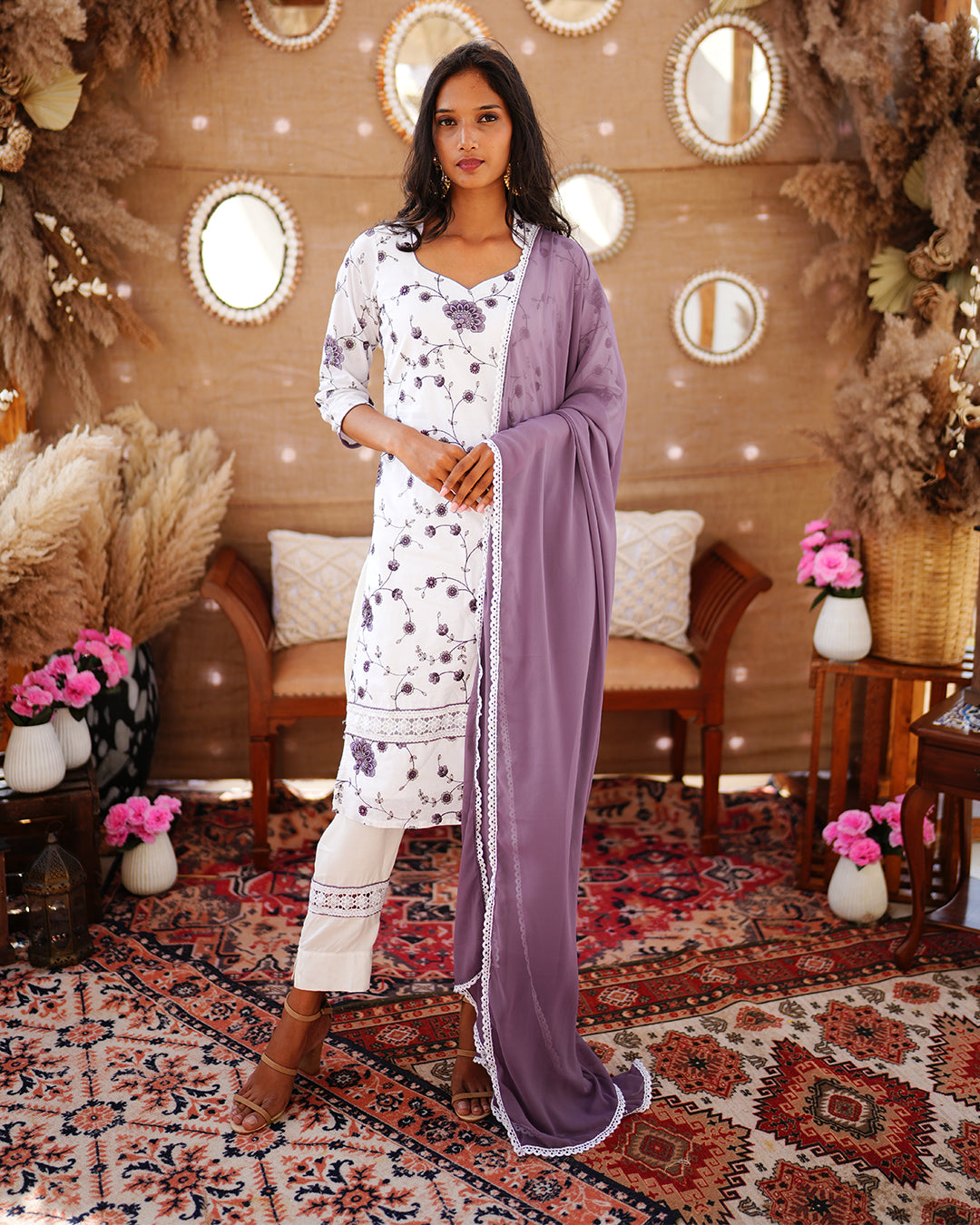 Cyber Grapes Cotton Salwar suit