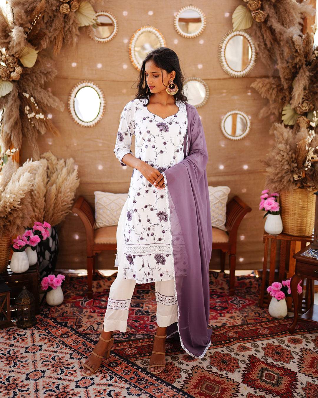 Cyber Grapes Cotton Salwar suit