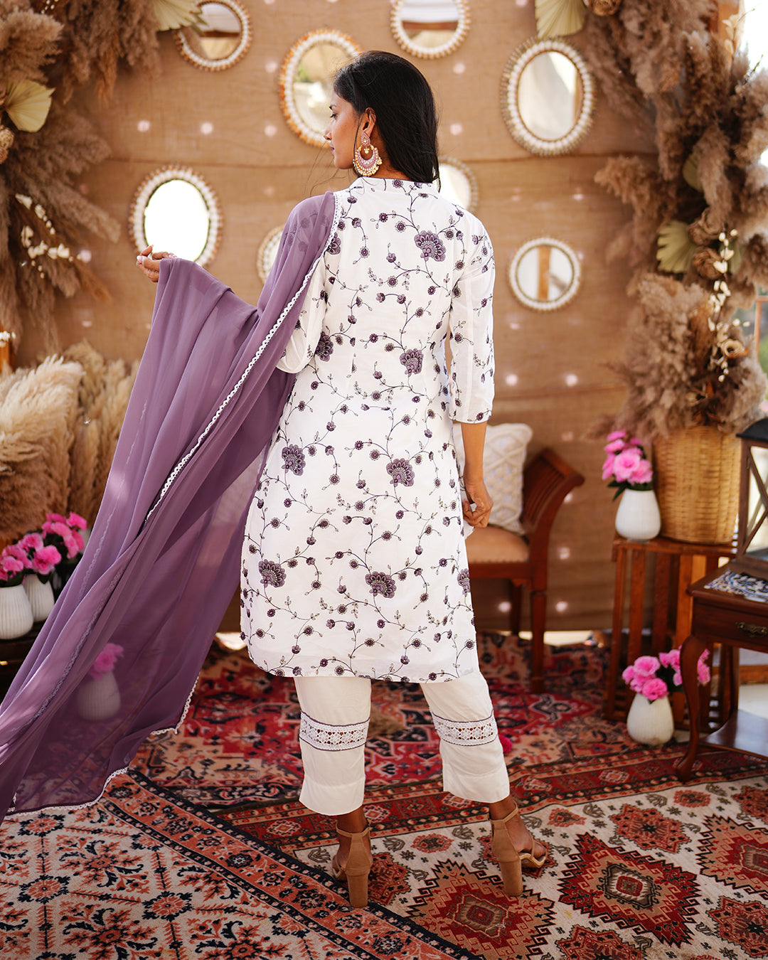 Cyber Grapes Cotton Salwar suit